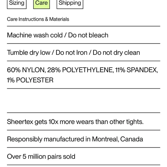 Sheertex Black Backseam  sheer resistant Thigh High Size small - Picture 4 of 6